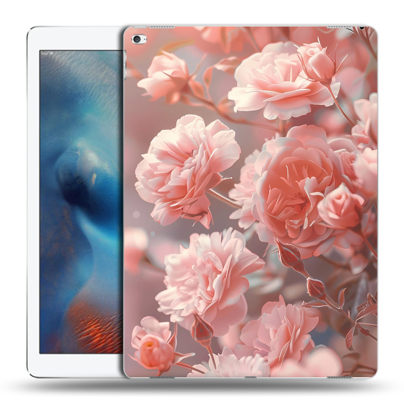 Пластиковый чехол на Ipad Pro с принтом Розовые розы Пластиковый чехол на Ipad Pro с принтом Розовые розы
