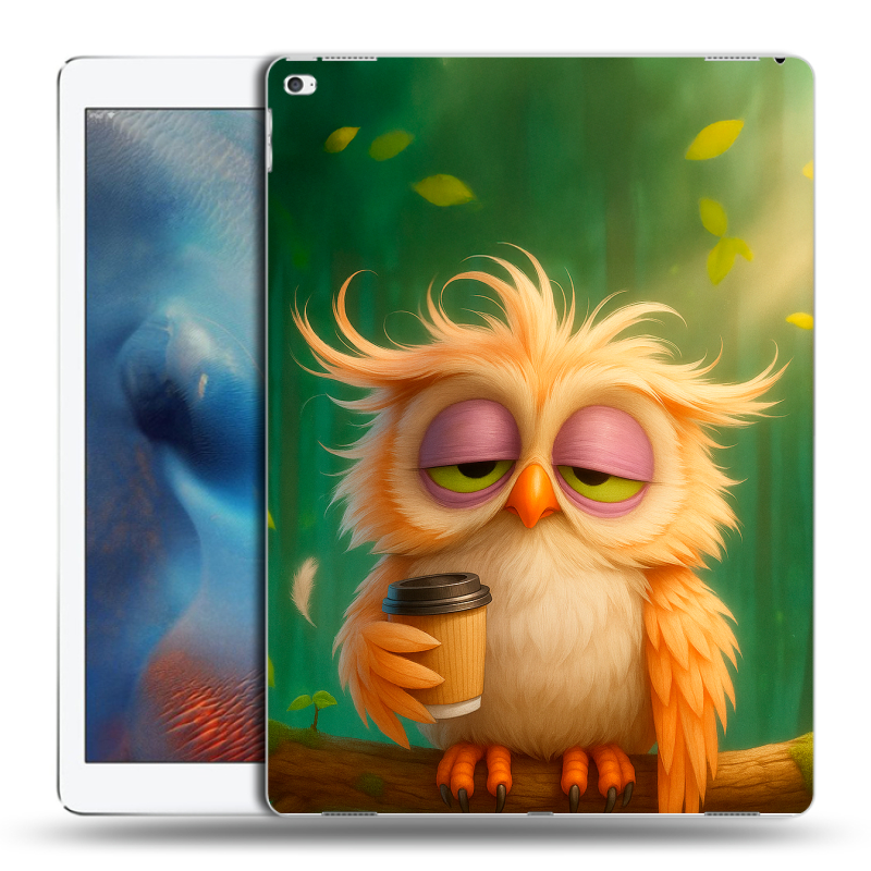 Пластиковый чехол на Ipad Pro с принтом сова Пластиковый чехол на Ipad Pro с принтом сова