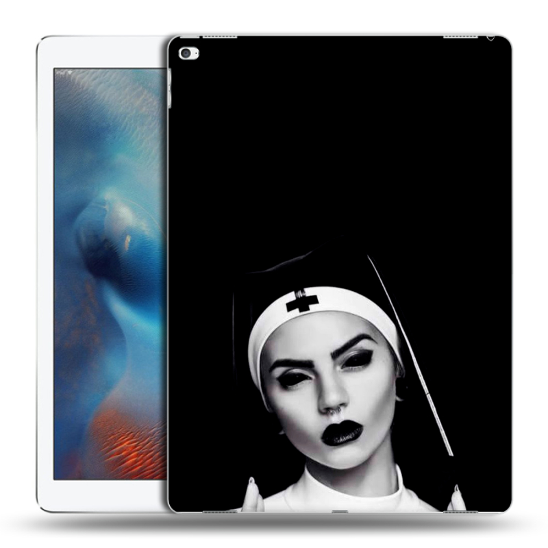 Силиконовый чехол на Ipad Pro с принтом монашка Силиконовый чехол на Ipad Pro с принтом монашка