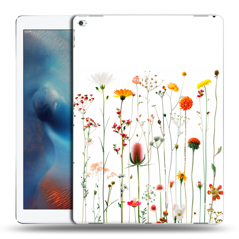 Пластиковый чехол на Ipad Pro с принтом цветы Пластиковый чехол на Ipad Pro с принтом цветы