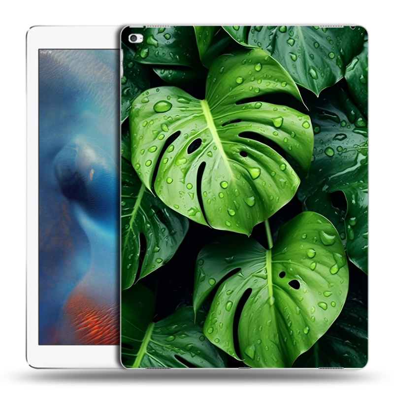 Силиконовый чехол на Ipad Pro с принтом Листья Силиконовый чехол на Ipad Pro с принтом Листья