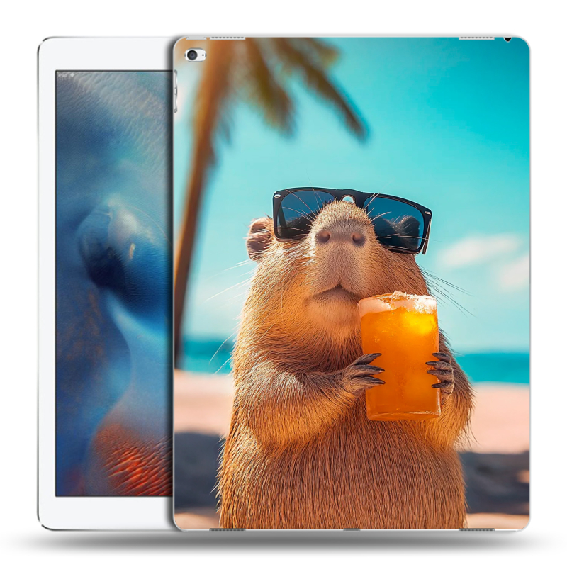 Силиконовый чехол на Ipad Pro с принтом Капибара Силиконовый чехол на Ipad Pro с принтом Капибара
