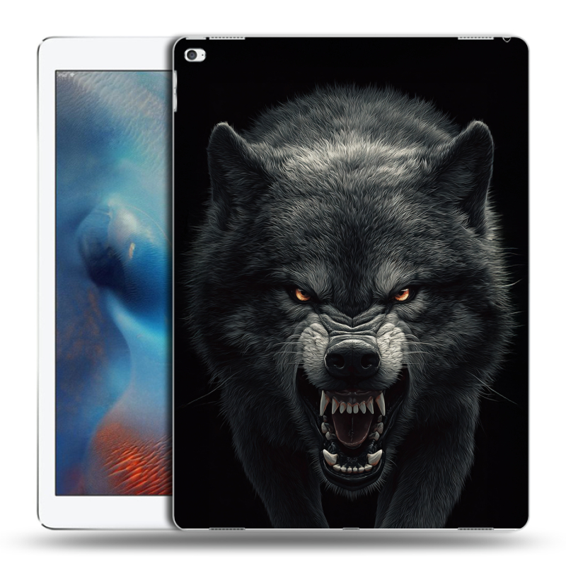 Пластиковый чехол на Ipad Pro с принтом Волк Пластиковый чехол на Ipad Pro с принтом Волк