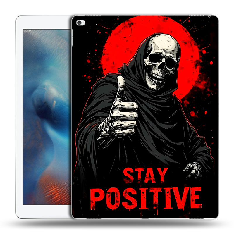 Пластиковый чехол на Ipad Pro с принтом смешной скелет Пластиковый чехол на Ipad Pro с принтом смешной скелет