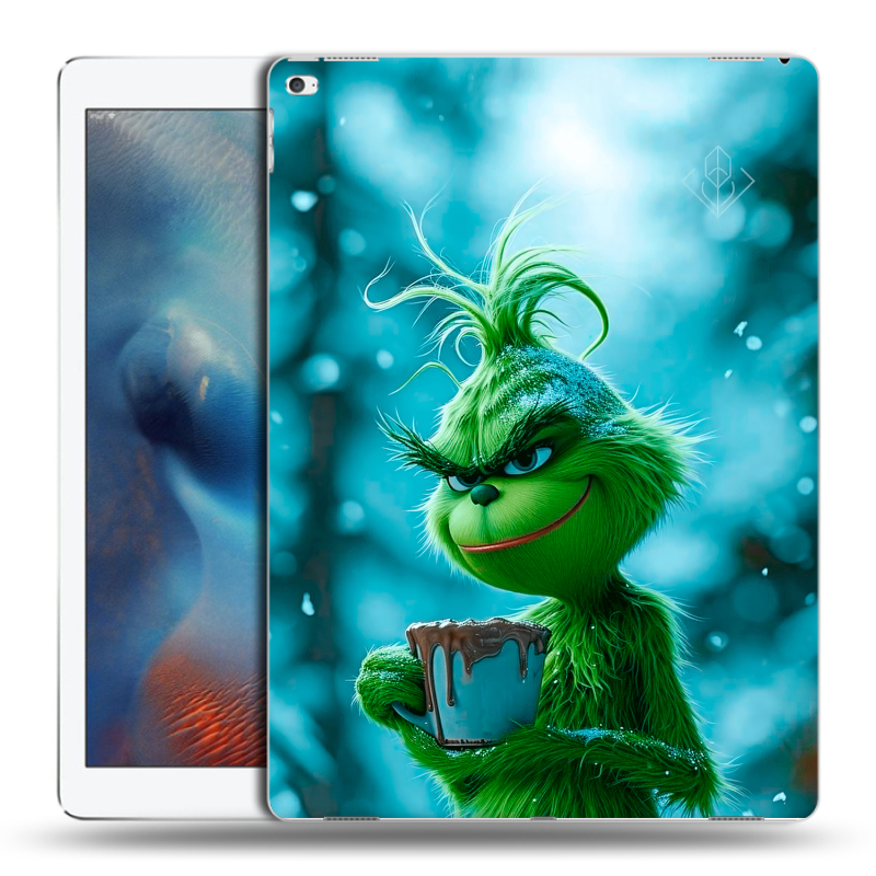 Пластиковый чехол на планшета Ipad Pro с принтом Новый год гринч Пластиковый чехол на планшета Ipad Pro с принтом Новый год гринч