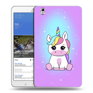 Силиконовый чехол на планшета Samsung Galaxy Tab Pro 8.4 с принтом Единорог