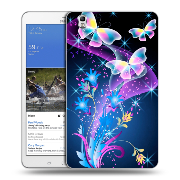 Силиконовый чехол на Samsung Galaxy Tab Pro 8.4 с принтом Бабочки Силиконовый чехол на Samsung Galaxy Tab Pro 8.4 с принтом Бабочки