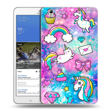 Силиконовый чехол на Samsung Galaxy Tab Pro 8.4 с принтом Единороги Силиконовый чехол на Samsung Galaxy Tab Pro 8.4 с принтом Единороги