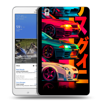 Силиконовый чехол на Samsung Galaxy Tab Pro 8.4 с принтом Гоночные машины Силиконовый чехол на Samsung Galaxy Tab Pro 8.4 с принтом Гоночные машины