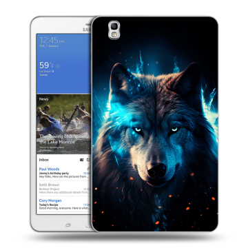 Силиконовый чехол на Samsung Galaxy Tab Pro 8.4 с принтом Волк ночной Силиконовый чехол на Samsung Galaxy Tab Pro 8.4 с принтом Волк ночной
