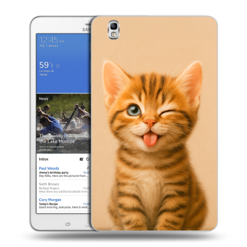 Силиконовый чехол на Samsung Galaxy Tab Pro 8.4 с принтом котенок Силиконовый чехол на Samsung Galaxy Tab Pro 8.4 с принтом котенок