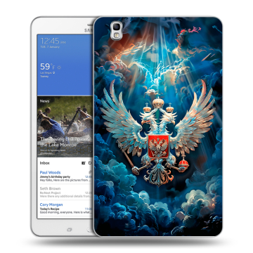 Силиконовый чехол на Samsung Galaxy Tab Pro 8.4 с принтом Герб флаг России Силиконовый чехол на Samsung Galaxy Tab Pro 8.4 с принтом Герб флаг России