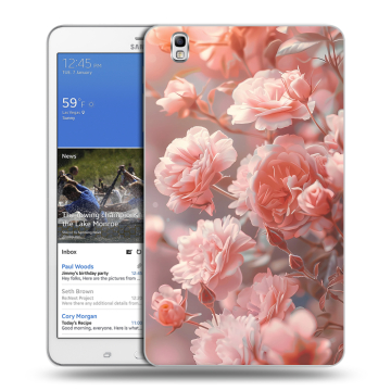 Силиконовый чехол на Samsung Galaxy Tab Pro 8.4 с принтом Розовые розы Силиконовый чехол на Samsung Galaxy Tab Pro 8.4 с принтом Розовые розы