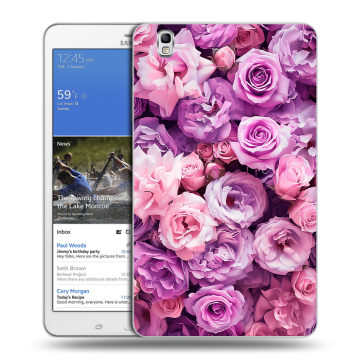 Силиконовый чехол на Samsung Galaxy Tab Pro 8.4 с принтом лавандовые розы
