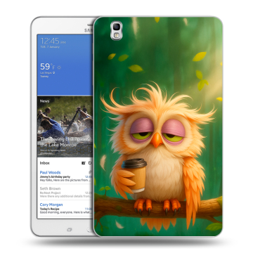 Силиконовый чехол на Samsung Galaxy Tab Pro 8.4 с принтом сова Силиконовый чехол на Samsung Galaxy Tab Pro 8.4 с принтом сова