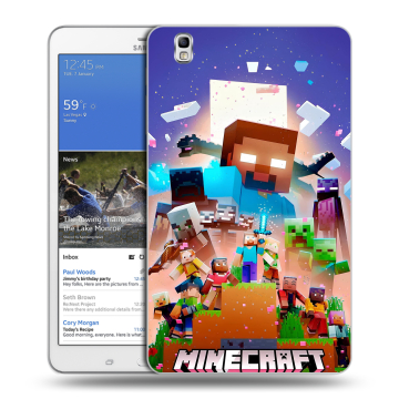 Силиконовый чехол на Samsung Galaxy Tab Pro 8.4 с принтом Майнкрафт Minecraft