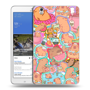 Силиконовый чехол на Samsung Galaxy Tab Pro 8.4 с принтом капибары Силиконовый чехол на Samsung Galaxy Tab Pro 8.4 с принтом капибары
