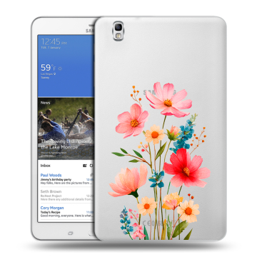 Силиконовый чехол на Samsung Galaxy Tab Pro 8.4 с принтом Цветы