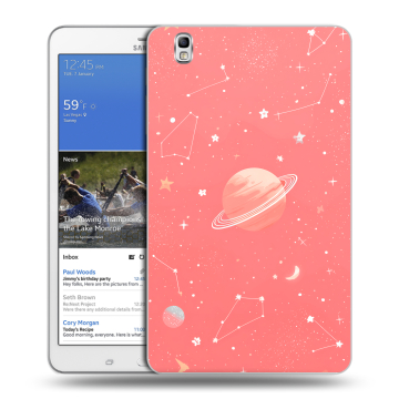 Силиконовый чехол на Samsung Galaxy Tab Pro 8.4 с принтом Розовый космос