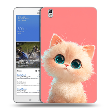 Силиконовый чехол на Samsung Galaxy Tab Pro 8.4 с принтом Розовый котенок