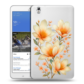 Силиконовый чехол на Samsung Galaxy Tab Pro 8.4 с принтом Цветы