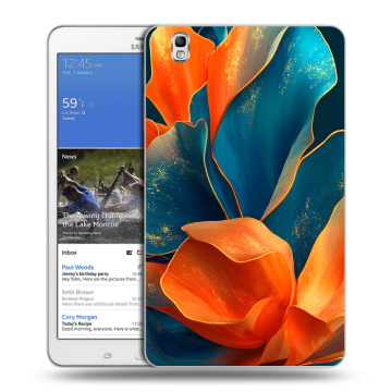 Силиконовый чехол на Samsung Galaxy Tab Pro 8.4 с принтом Цветы