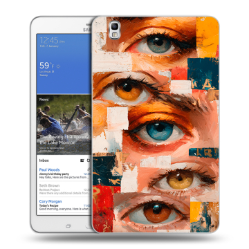 Силиконовый чехол на Samsung Galaxy Tab Pro 8.4 с принтом Модный принт