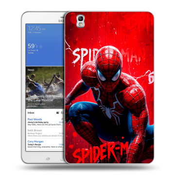 Силиконовый чехол на Samsung Galaxy Tab Pro 8.4 с принтом Spiderman Человек паук
