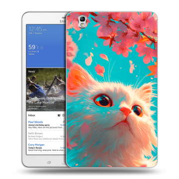 Силиконовый чехол на Samsung Galaxy Tab Pro 8.4 с принтом Красивый кот
