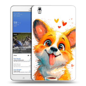 Силиконовый чехол на Samsung Galaxy Tab Pro 8.4 с принтом корги Силиконовый чехол на Samsung Galaxy Tab Pro 8.4 с принтом корги