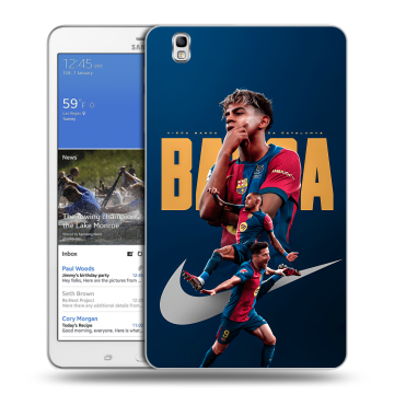 Силиконовый чехол на Samsung Galaxy Tab Pro 8.4 с принтом Барселона Barca Yamal Силиконовый чехол на Samsung Galaxy Tab Pro 8.4 с принтом Барселона Barca Yamal