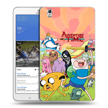 Силиконовый чехол на Samsung Galaxy Tab Pro 8.4 с принтом Adventure time Время приключений