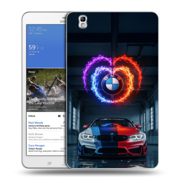 Силиконовый чехол на Samsung Galaxy Tab Pro 8.4 с принтом BMW БМВ Силиконовый чехол на Samsung Galaxy Tab Pro 8.4 с принтом BMW БМВ