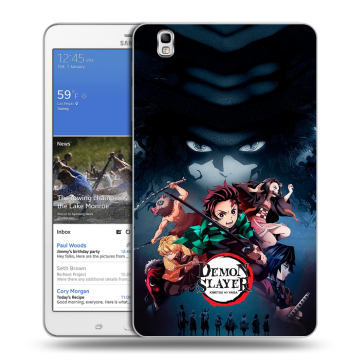 Силиконовый чехол на Samsung Galaxy Tab Pro 8.4 с принтом Demon Slayer Клинок рассекающий демонов