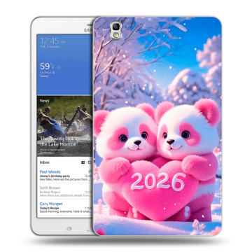 Силиконовый чехол на Samsung Galaxy Tab Pro 8.4 с принтом Новый год