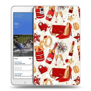 Силиконовый чехол на Samsung Galaxy Tab Pro 8.4 с принтом Новый год