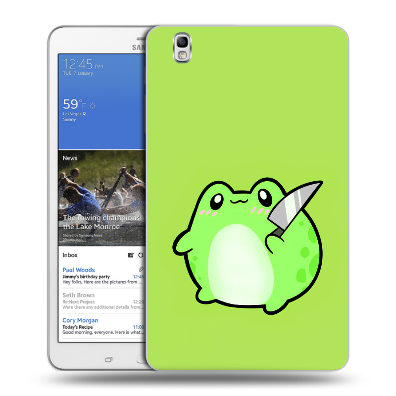 Силиконовый чехол на Samsung Galaxy Tab Pro 8.4 с принтом Лягушенок Силиконовый чехол на Samsung Galaxy Tab Pro 8.4 с принтом Лягушенок