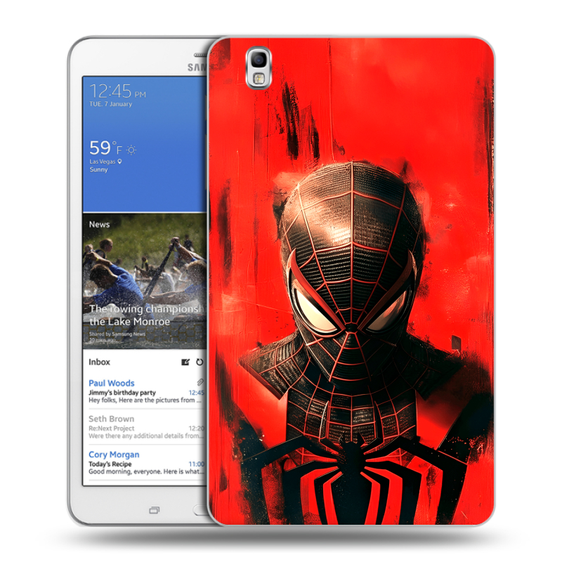Силиконовый чехол на Samsung Galaxy Tab Pro 8.4 с принтом человек паук spiderman Силиконовый чехол на Samsung Galaxy Tab Pro 8.4 с принтом человек паук spiderman