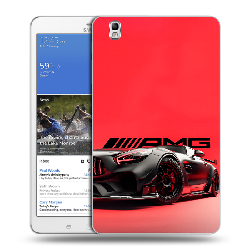 Силиконовый чехол на Samsung Galaxy Tab Pro 8.4 с принтом Мерседес Mercedes AMG Силиконовый чехол на Samsung Galaxy Tab Pro 8.4 с принтом Мерседес Mercedes AMG