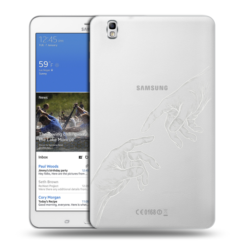 Силиконовый чехол на Samsung Galaxy Tab Pro 8.4 с принтом Сотворение мира Силиконовый чехол на Samsung Galaxy Tab Pro 8.4 с принтом Сотворение мира
