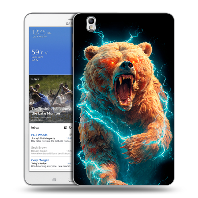 Силиконовый чехол на Samsung Galaxy Tab Pro 8.4 с принтом Медведь Силиконовый чехол на Samsung Galaxy Tab Pro 8.4 с принтом Медведь