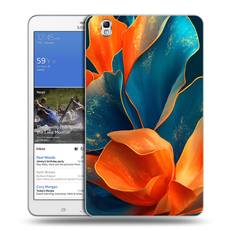 Силиконовый чехол на Samsung Galaxy Tab Pro 8.4 с принтом Цветы Силиконовый чехол на Samsung Galaxy Tab Pro 8.4 с принтом Цветы