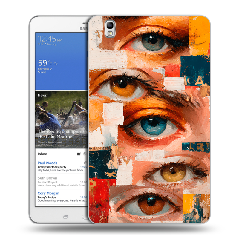 Силиконовый чехол на Samsung Galaxy Tab Pro 8.4 с принтом Модный принт Силиконовый чехол на Samsung Galaxy Tab Pro 8.4 с принтом Модный принт