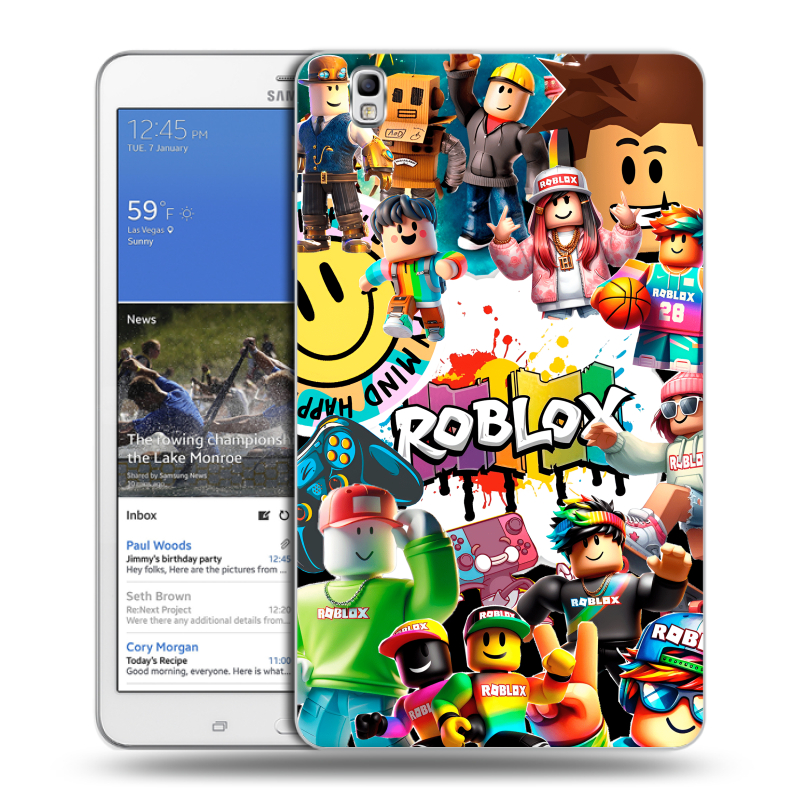 Силиконовый чехол на Samsung Galaxy Tab Pro 8.4 с принтом Roblox Роблокс Силиконовый чехол на Samsung Galaxy Tab Pro 8.4 с принтом Roblox Роблокс