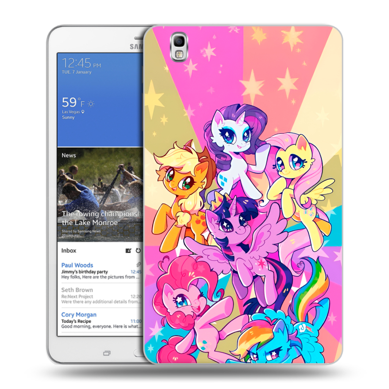 Силиконовый чехол на Samsung Galaxy Tab Pro 8.4 с принтом My little pony Дружба чудо Силиконовый чехол на Samsung Galaxy Tab Pro 8.4 с принтом My little pony Дружба чудо