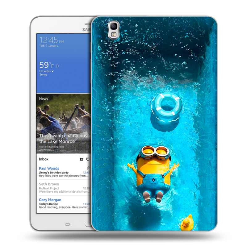 Силиконовый чехол на Samsung Galaxy Tab Pro 8.4 с принтом Миньоны Силиконовый чехол на Samsung Galaxy Tab Pro 8.4 с принтом Миньоны