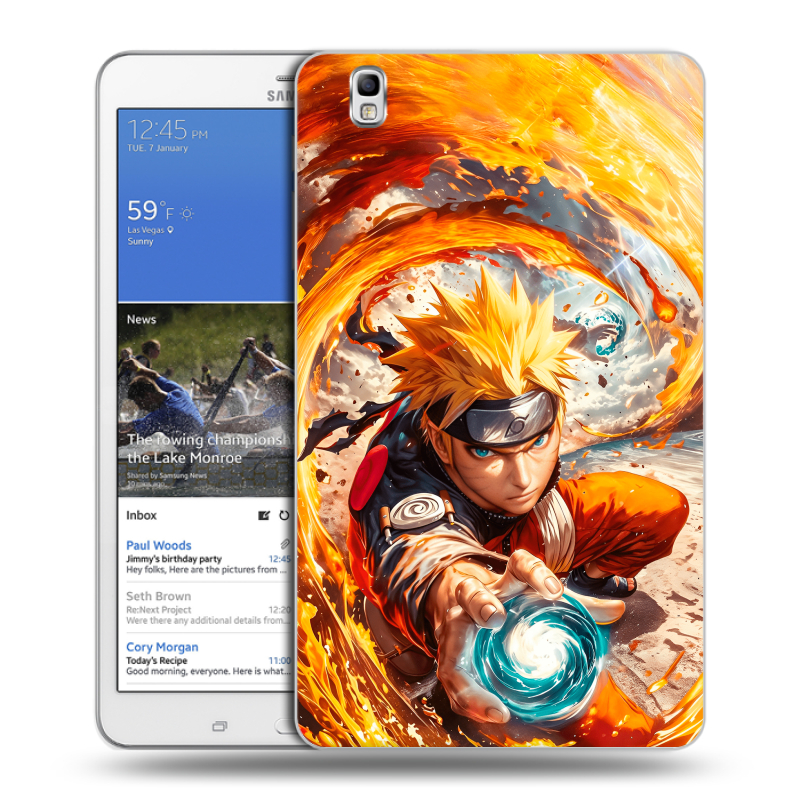 Силиконовый чехол на Samsung Galaxy Tab Pro 8.4 с принтом Аниме Наруто Naruto Силиконовый чехол на Samsung Galaxy Tab Pro 8.4 с принтом Аниме Наруто Naruto