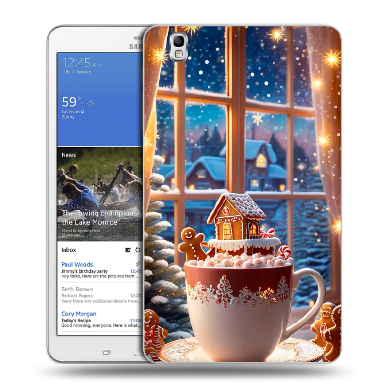 Силиконовый чехол на Samsung Galaxy Tab Pro 8.4 с принтом Новый год Силиконовый чехол на Samsung Galaxy Tab Pro 8.4 с принтом Новый год
