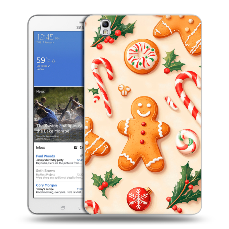 Силиконовый чехол на Samsung Galaxy Tab Pro 8.4 с принтом Новый год Силиконовый чехол на Samsung Galaxy Tab Pro 8.4 с принтом Новый год
