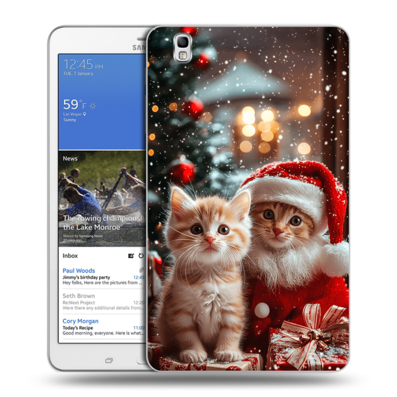 Силиконовый чехол на Samsung Galaxy Tab Pro 8.4 с принтом Новый год Силиконовый чехол на Samsung Galaxy Tab Pro 8.4 с принтом Новый год